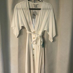 Forever 21 white/cream dress, size small, NWT Baheamic Beach collection